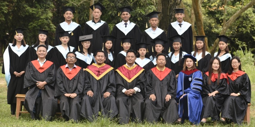 Living Bible College, Ayinato held its 17th commencement exercise on May 31 at Ayinato Prayer and Healing Centre. Altogether 16 students graduated from B Th and M Div programme. Dr Villo Naleo, academic Dean of Shalom Bible Seminary, was the convocation speaker.